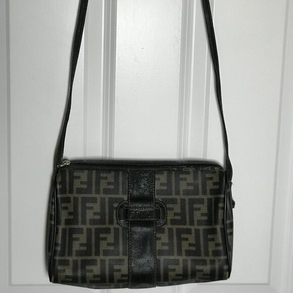 FENDI Vintage 1980's Zucca Crossbody / Shoulder Bag - Picture 2 of 16